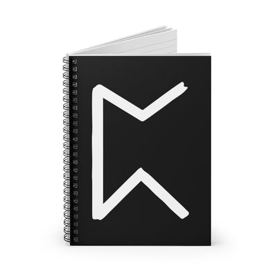 Perthro (Chance) Viking Rune Spiral Notebook Scandinavian Design Studio