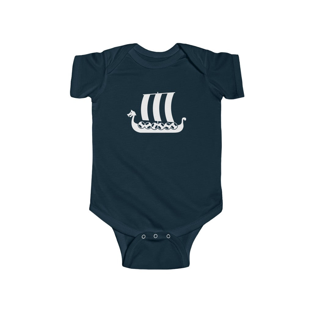 Viking Ship Baby Bodysuit Scandinavian Design Studio
