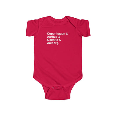 Cities Of Denmark Baby Bodysuit Scandinavian Design Studio