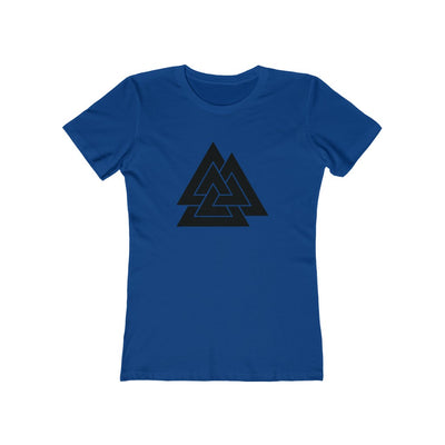 Valknut Women's Fit T-Shirt Solid Royal / S - Scandinavian Design Studio