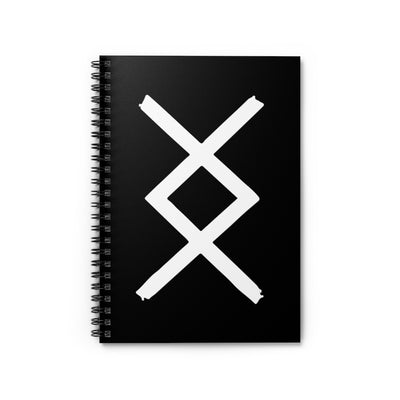 Ingwaz (Fertility) Viking Rune Spiral Notebook Scandinavian Design Studio