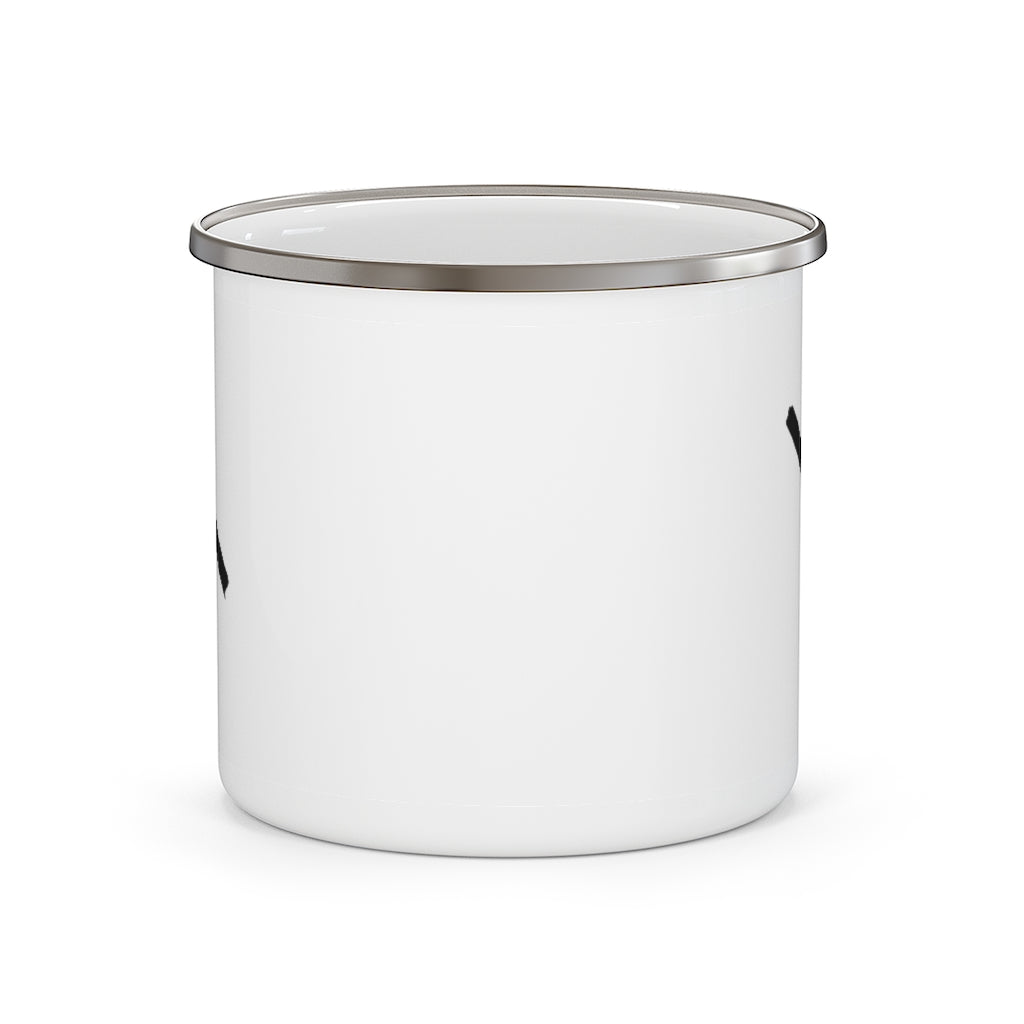 Nauthiz (Need) Viking Rune Enamel Camping Mug Scandinavian Design Studio