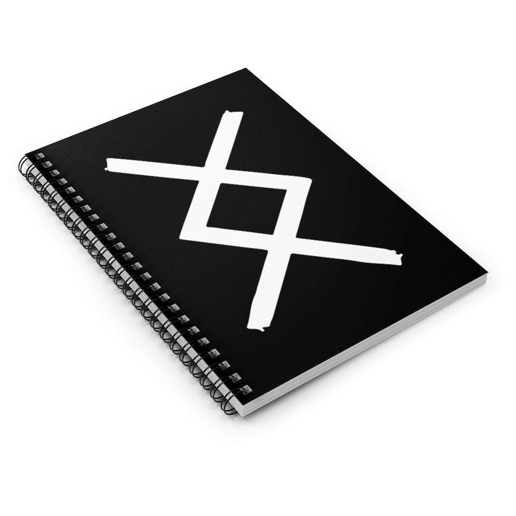 Ingwaz (Fertility) Viking Rune Spiral Notebook Scandinavian Design Studio