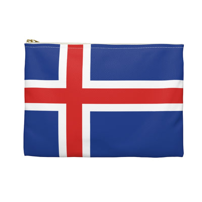 Icelandic Flag Accessory Pouch - Scandinavian Design Studio