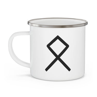 Othala (Home) Viking Rune Enamel Camping Mug Scandinavian Design Studio