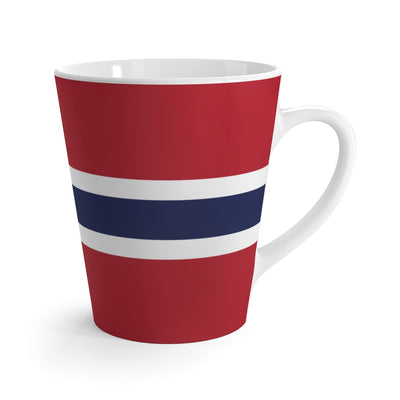 Norwegian Flag Latte Mug Scandinavian Design Studio