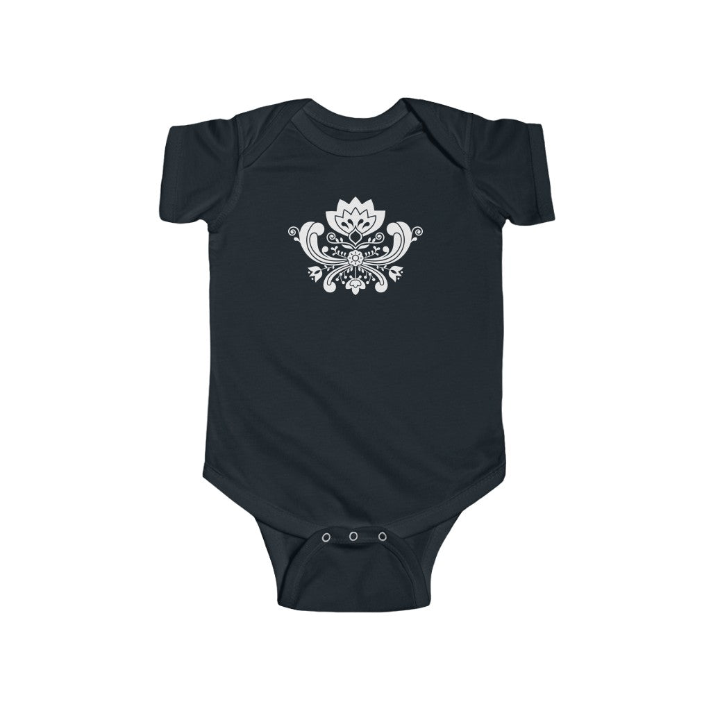 Rosemaling Baby Bodysuit Scandinavian Design Studio