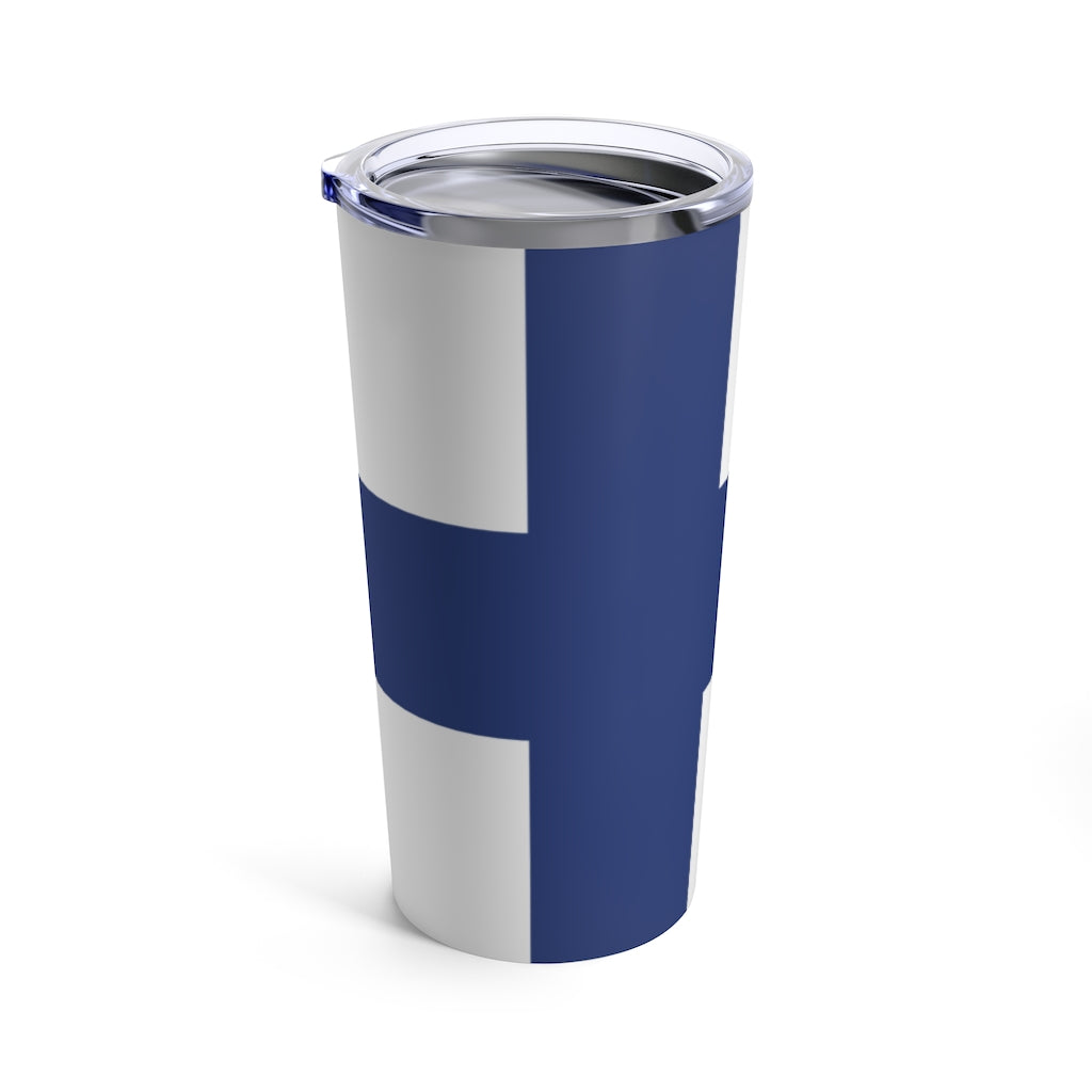 Finnish Flag 20 oz Insulated Tumbler Scandinavian Design Studio
