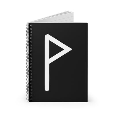 Wunjo (Joy) Viking Rune Spiral Notebook Scandinavian Design Studio