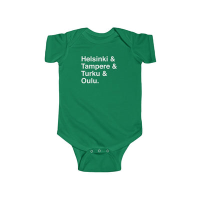 Cities Of Finland Baby Bodysuit Scandinavian Design Studio