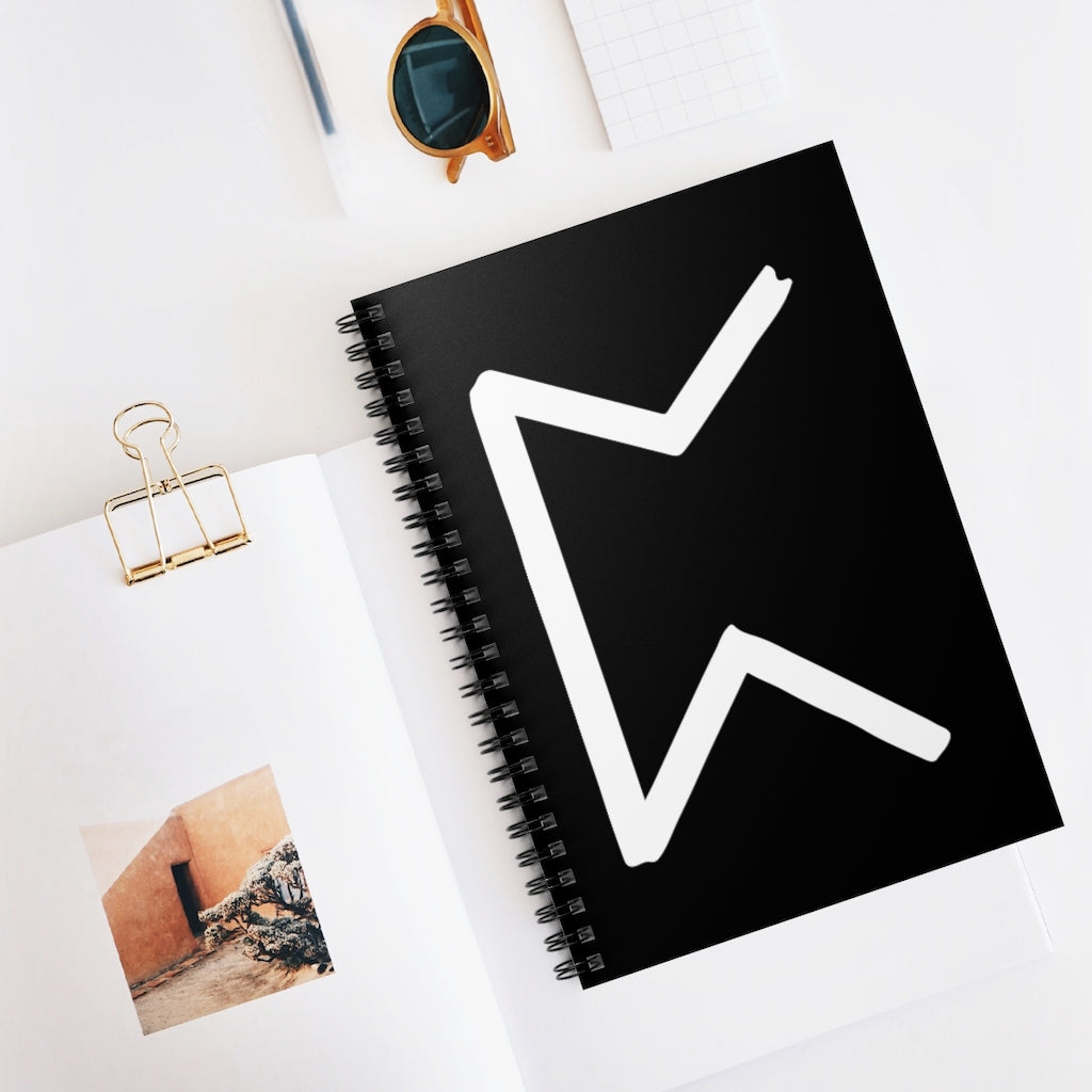 Perthro (Chance) Viking Rune Spiral Notebook Scandinavian Design Studio