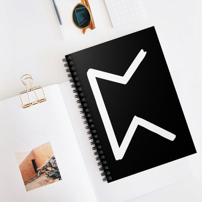 Perthro (Chance) Viking Rune Spiral Notebook Scandinavian Design Studio