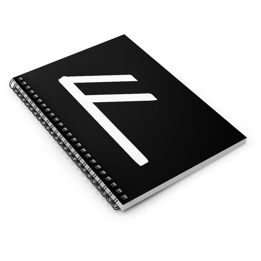 Ansuz (Wisdom) Viking Rune Spiral Notebook Scandinavian Design Studio