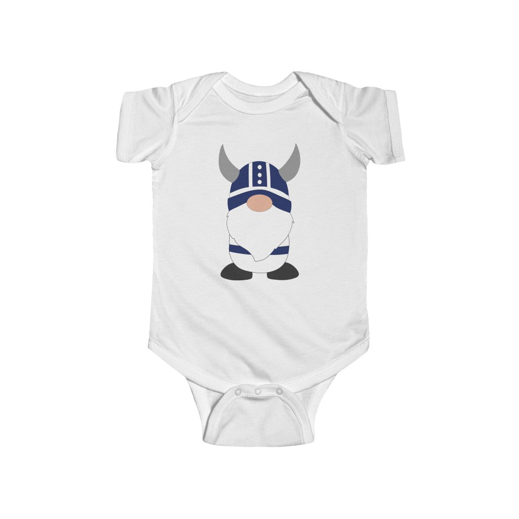 Finnish Viking Boy Gnome Baby Bodysuit Scandinavian Design Studio