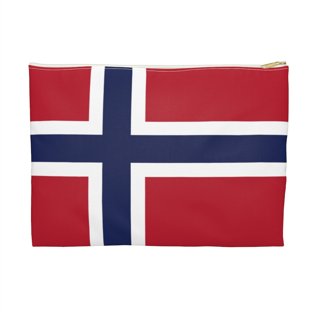 Norwegian Flag Accessory Pouch Scandinavian Design Studio
