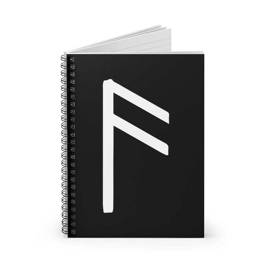 Ansuz (Wisdom) Viking Rune Spiral Notebook Scandinavian Design Studio