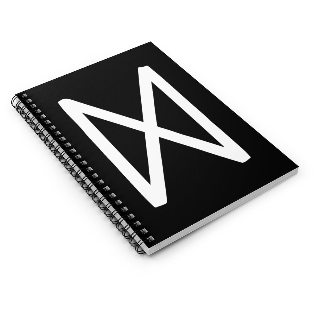 Dagaz (Day) Viking Rune Spiral Notebook Scandinavian Design Studio
