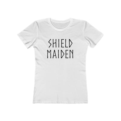 Shield Maiden Women's Fit T-Shirt Solid White / S - Scandinavian Design Studio