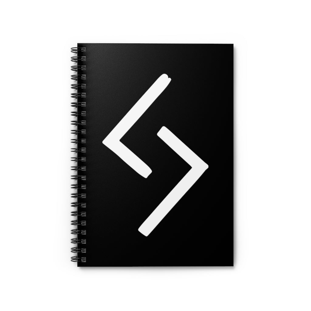 Jera (Harvest) Viking Rune Spiral Notebook Scandinavian Design Studio