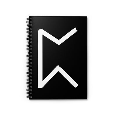Perthro (Chance) Viking Rune Spiral Notebook Scandinavian Design Studio