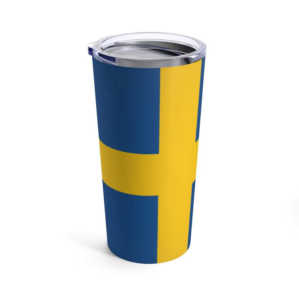 Swedish Flag 20 oz Insulated Tumbler Scandinavian Design Studio