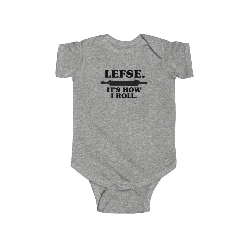 Lefse It's How I Roll Baby Bodysuit Scandinavian Design Studio
