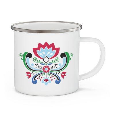 Midsummer Rosemaling Camping Mug Scandinavian Design Studio