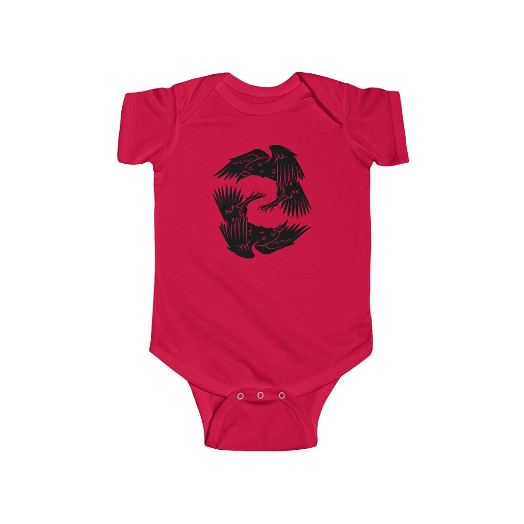 Odin's Ravens Baby Bodysuit Scandinavian Design Studio