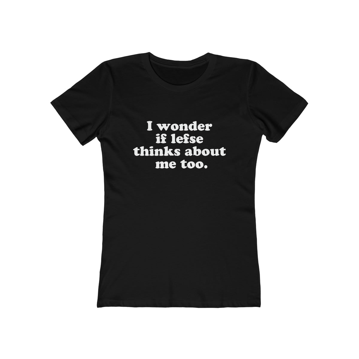 I Wonder If Lefse Thinks About Me Too Women's Fit T-Shirt Scandinavian Design Studio