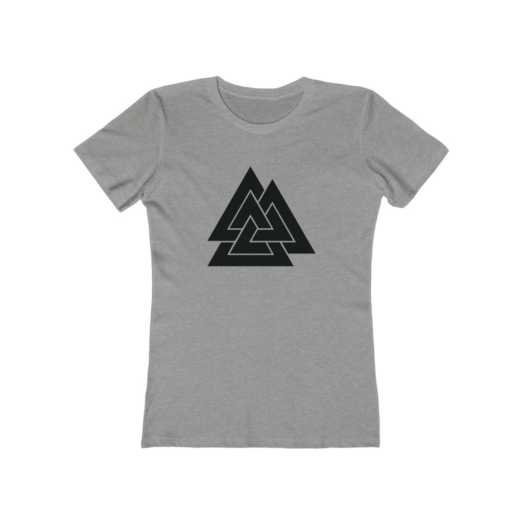 Valknut Women's Fit T-Shirt Heather Grey / L - Scandinavian Design Studio