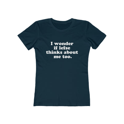 I Wonder If Lefse Thinks About Me Too Women's Fit T-Shirt Scandinavian Design Studio