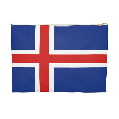 Icelandic Flag Accessory Pouch - Scandinavian Design Studio