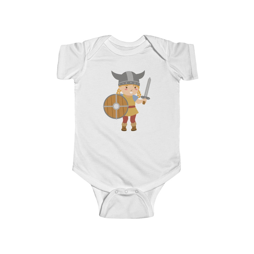 Viking Girl Baby Bodysuit Scandinavian Design Studio