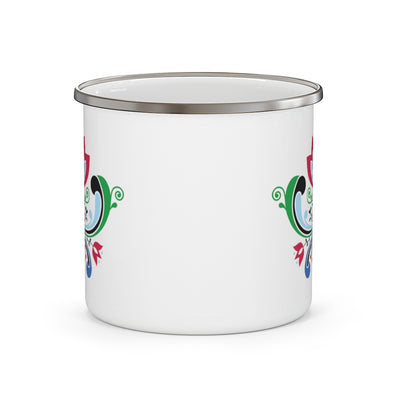 Midsummer Rosemaling Camping Mug Scandinavian Design Studio