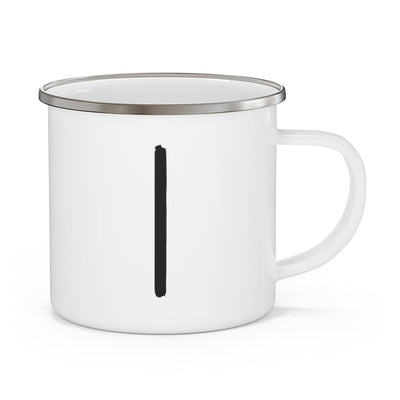 Isa (Ice) Viking Rune Enamel Camping Mug Scandinavian Design Studio