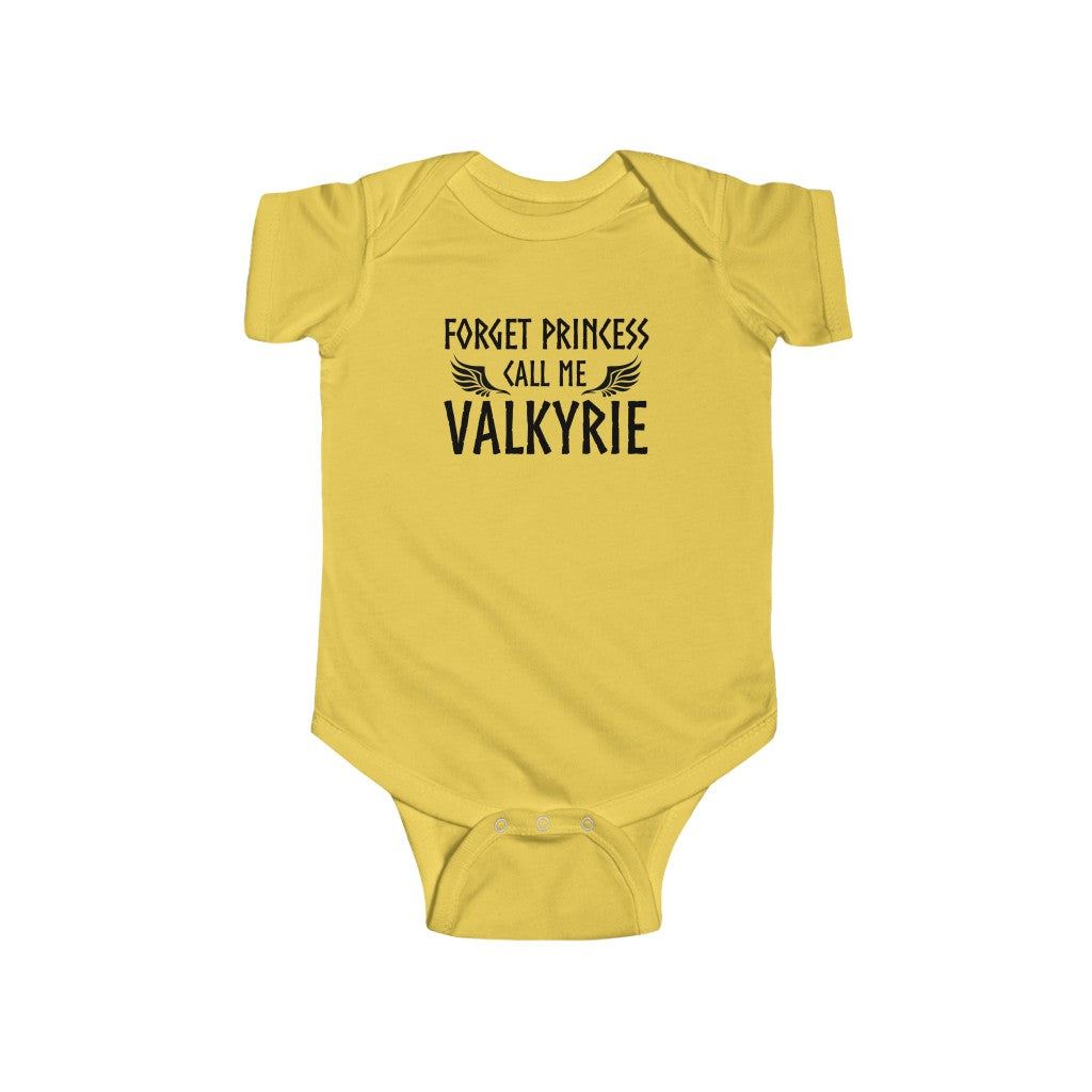 Forget Princess Call My Valkyrie Baby Bodysuit Scandinavian Design Studio