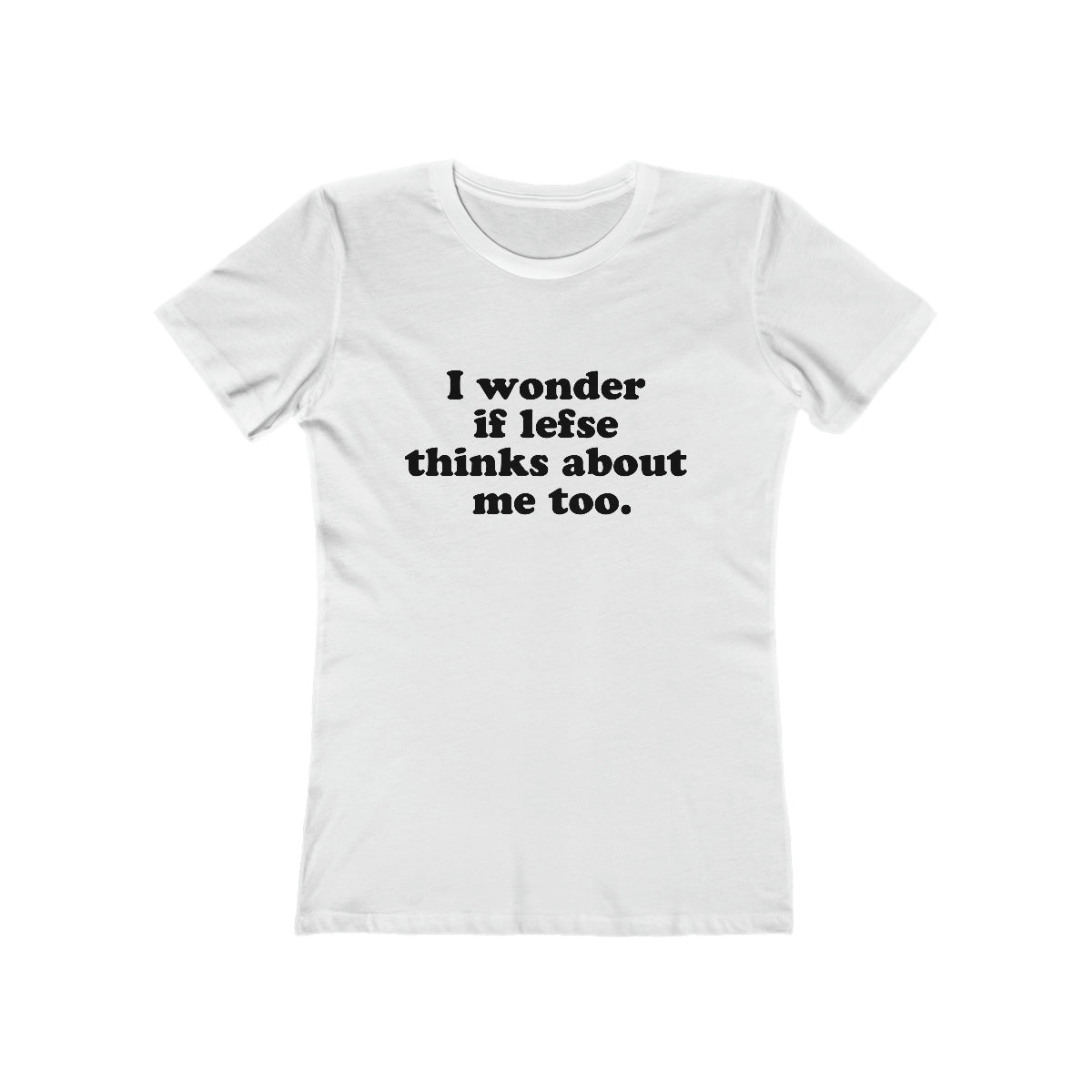 I Wonder If Lefse Thinks About Me Too Women's Fit T-Shirt Scandinavian Design Studio