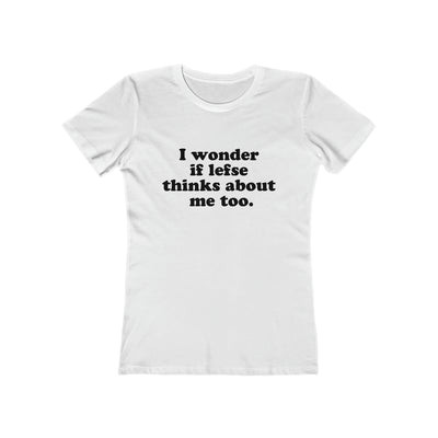 I Wonder If Lefse Thinks About Me Too Women's Fit T-Shirt Scandinavian Design Studio
