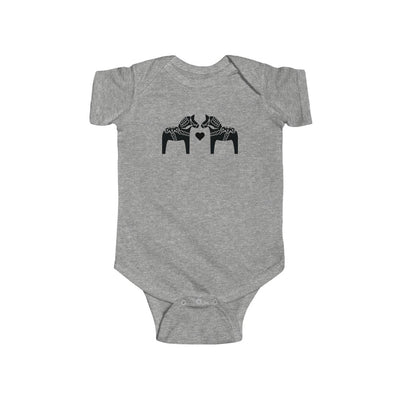 Dala Horse Baby Bodysuit Scandinavian Design Studio