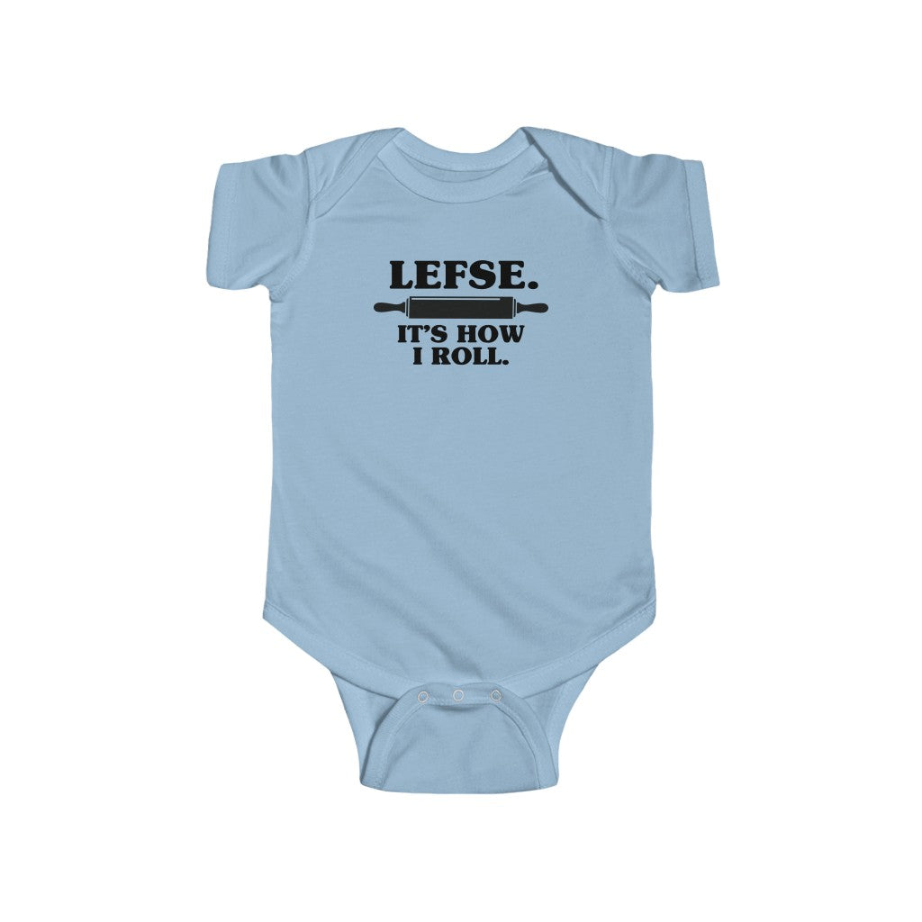 Lefse It's How I Roll Baby Bodysuit Scandinavian Design Studio