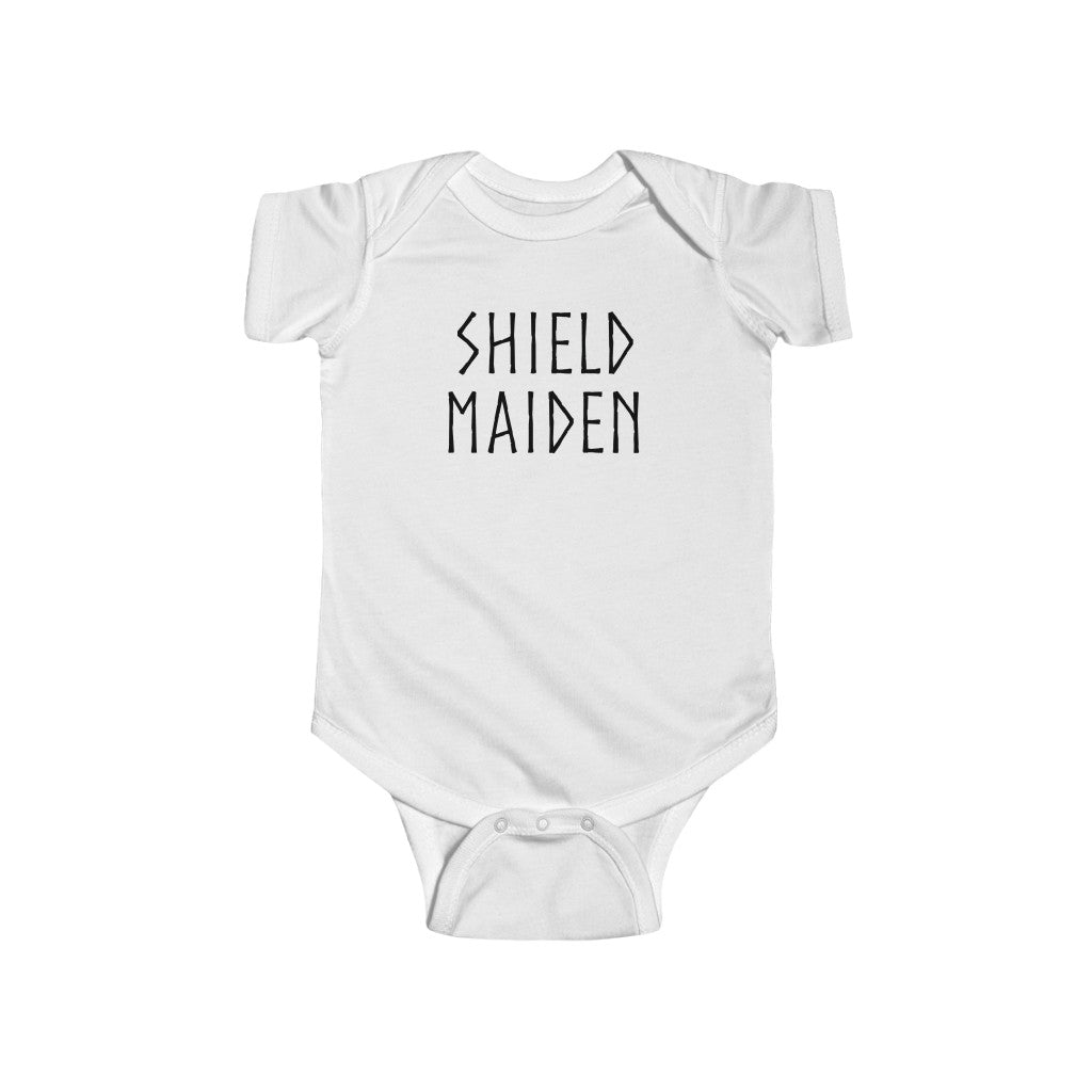 Shield Maiden Baby Bodysuit Scandinavian Design Studio