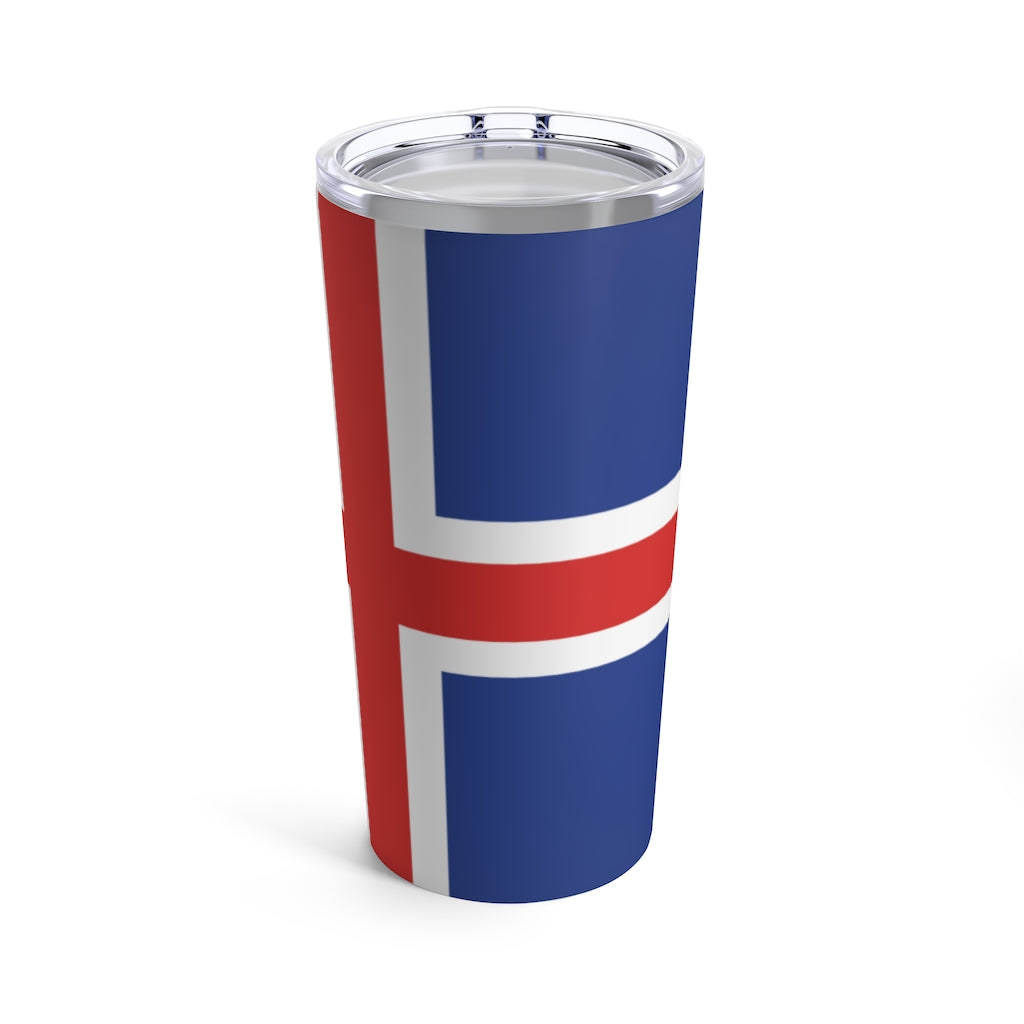 Icelandic Flag 20 oz Insulated Tumbler Scandinavian Design Studio