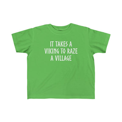 It Takes A Viking To Raze A Village Toddler Tee Scandinavian Design Studio