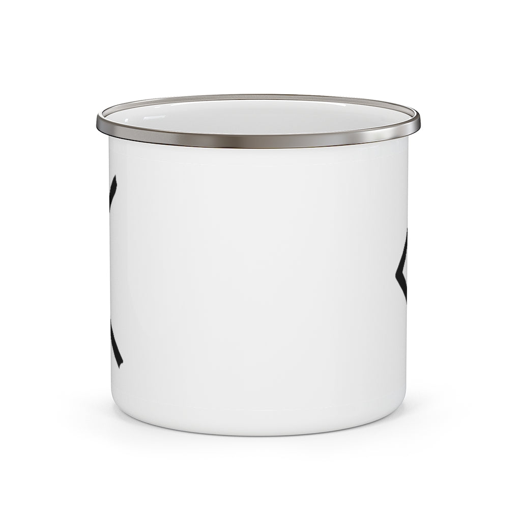 Kenaz (Light) Viking Rune Enamel Camping Mug Scandinavian Design Studio