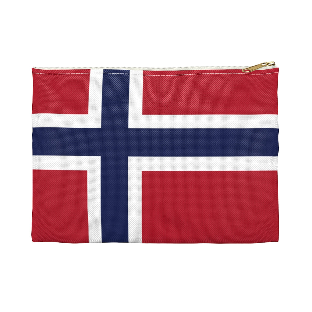 Norwegian Flag Accessory Pouch Scandinavian Design Studio