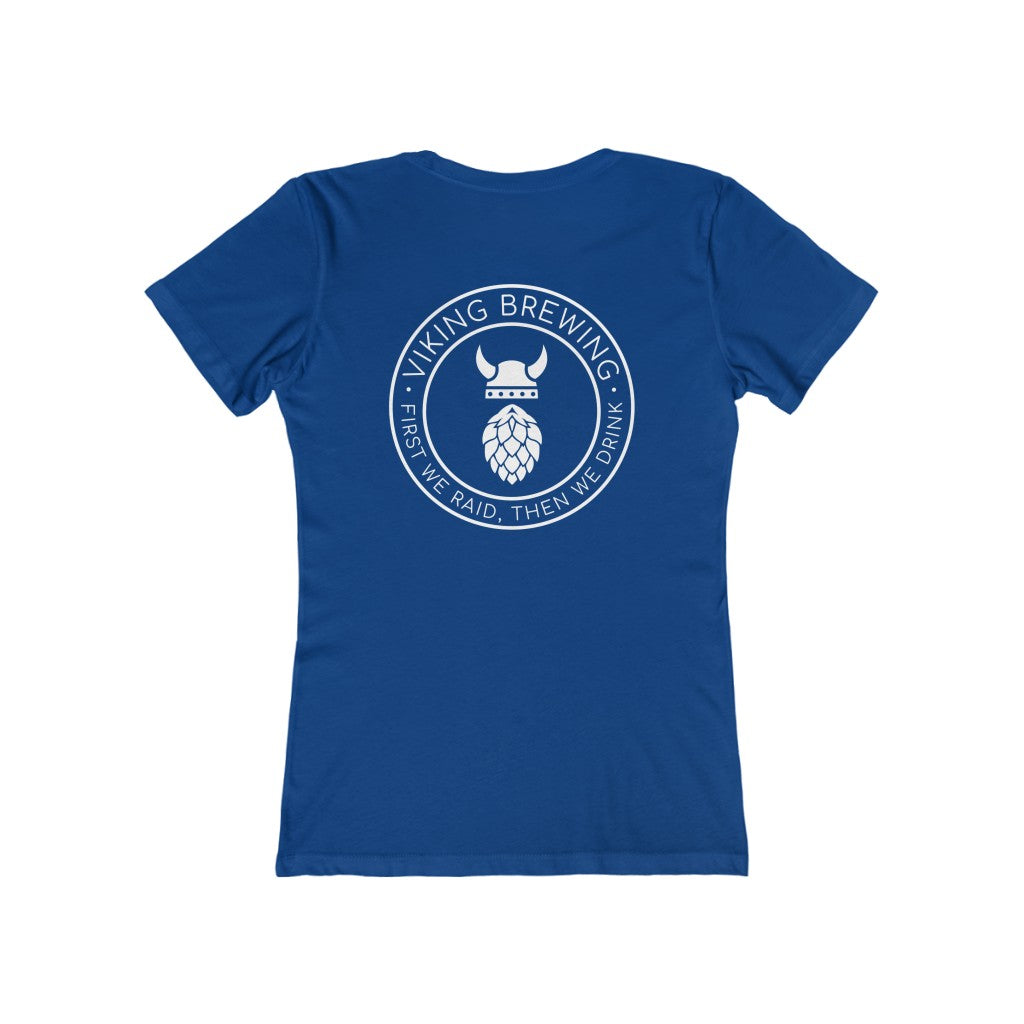 Viking Brewing Women's Fit T-Shirt Solid Royal / S - Scandinavian Design Studio