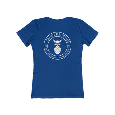 Viking Brewing Women's Fit T-Shirt Solid Royal / S - Scandinavian Design Studio