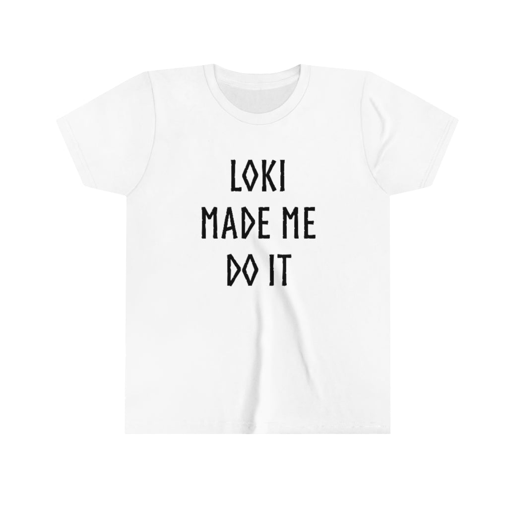 Loki Made Me Do It Kids T-Shirt Scandinavian Design Studio