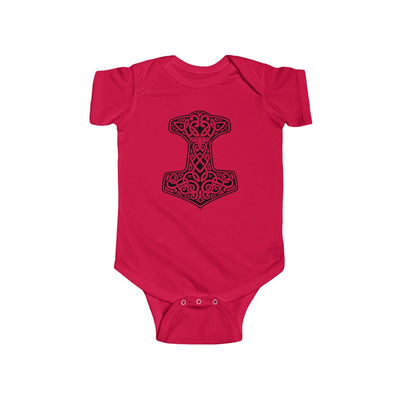 Thor's Hammer Mjolnir Baby Bodysuit Scandinavian Design Studio