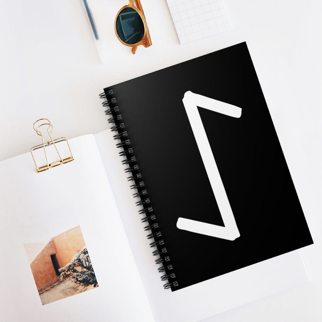 Eihwaz (Yew Tree) Viking Rune Spiral Notebook Scandinavian Design Studio